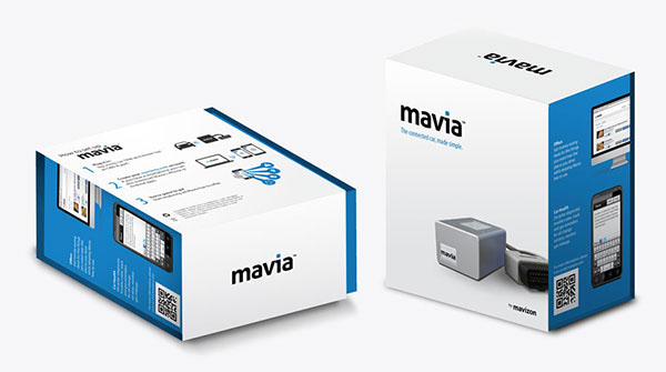 package mavia Electronics car Packaging packaging design marketing   graphic design  branding  automotive  
