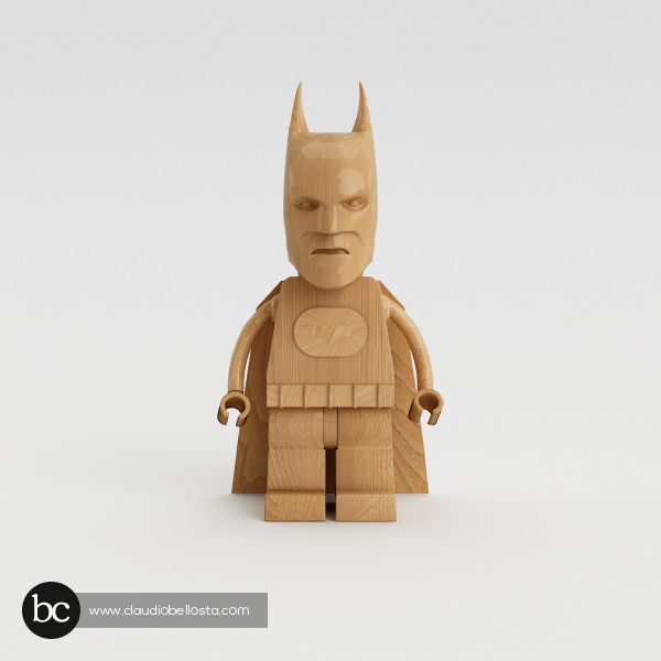 ironman skull bender batman futurama wood 3D Character patriot LEGO