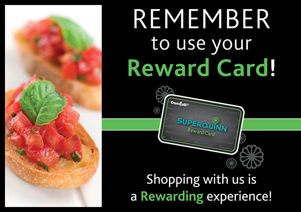Superquinn Reward Card Supermarket Food  loyalty