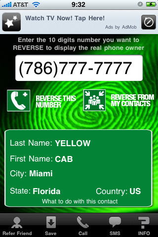 app reverse phone i-phone I-Pad