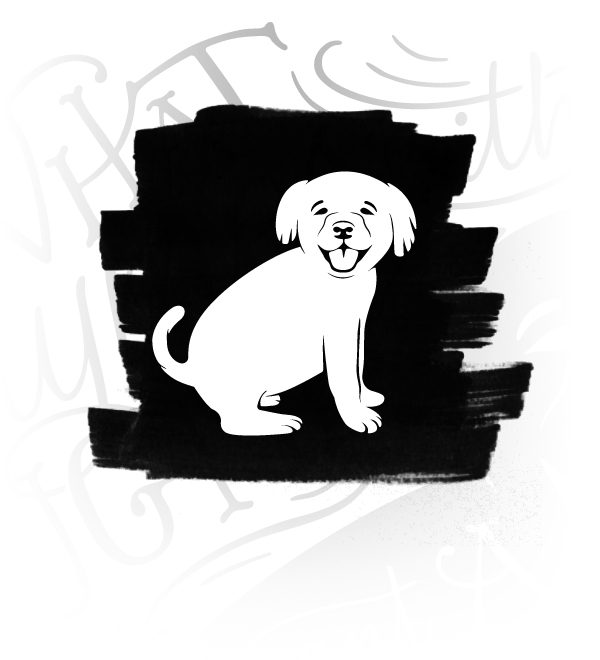 lettering type design puppy Thicke doggy dog Lyrics hug