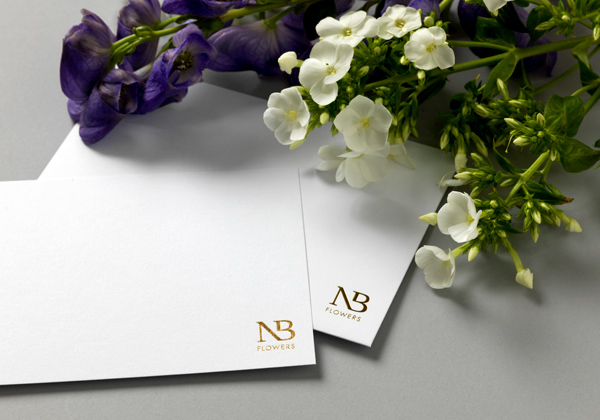 florist  flowers  NB Flowers karoshi luxury gold foil colorplan Business Cards Stationery Livery brochure Website UI Events wedding