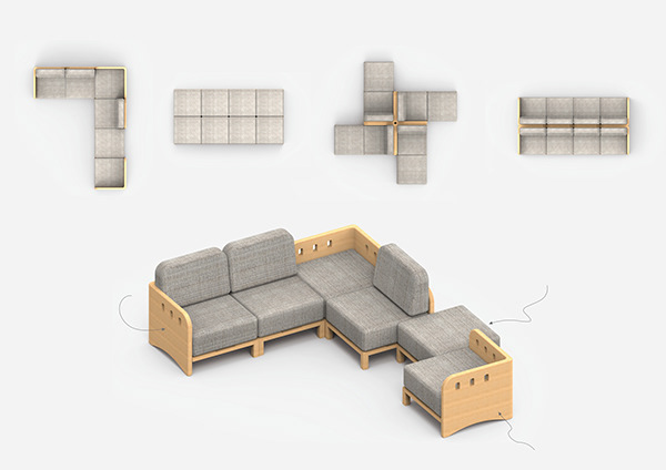 the TOWN modular-sofa
