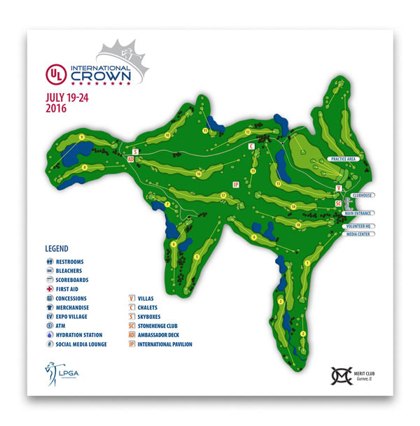 LPGA International Crown environmental graphics Adobe Portfolio