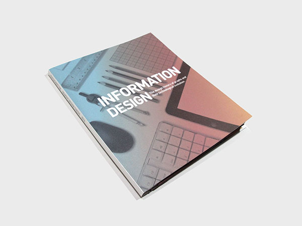 infographic information design Data visulization book spiral bind