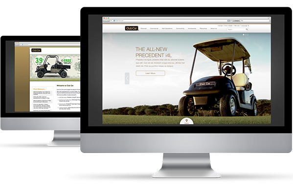 Responsive Web Website mobile tablet ux user experience wireframe golf Golf Cart sport Ecommerce product car