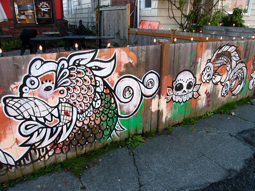 dragon georgetown Georgetown seattle Seattle artist seattle muralist onesevennine hangar cafe