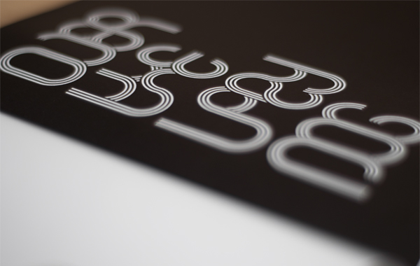Dash Typeface font modular geometric pattern poster typodisiac