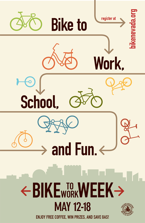 bikes campaign bike to work Bicycle cyclist poster