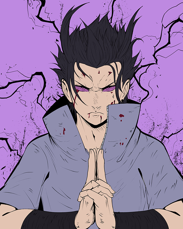 Fanart - Sasuke Uchiha Rinnegan (Naruto)