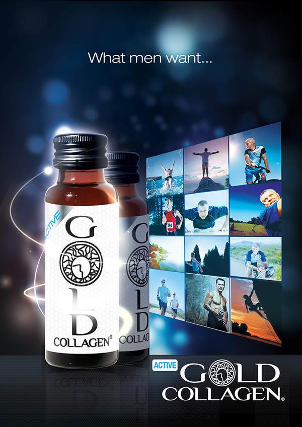 Active Gold Collagen Poster On Behance