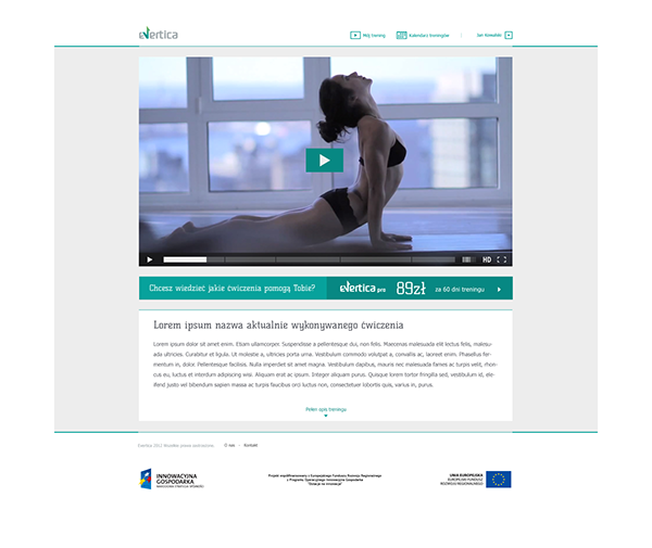 evertica rehabilitation spine online programs UE logo Web medical training fitness
