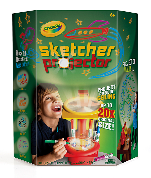 Crayola sketch Projector light in the dark creative toy play children markers draw