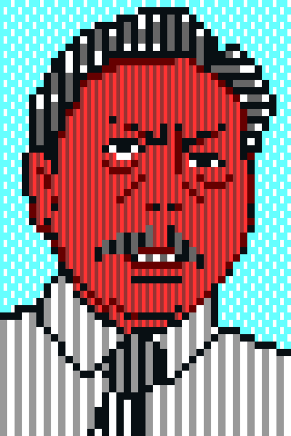 Pixel art 8bit portrait