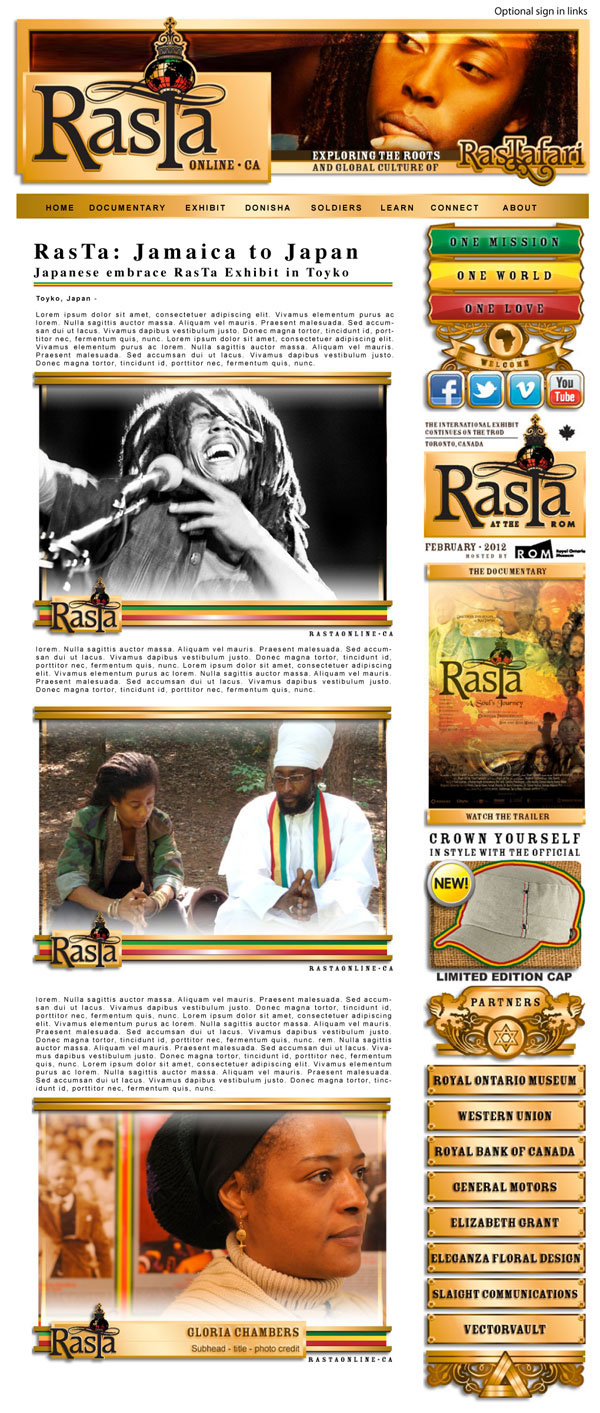 museum rasta rastafari rom Toronto Bob Marley Display Signage Booklet Event Royal Ontario Museum vector Vector Illustration black history month