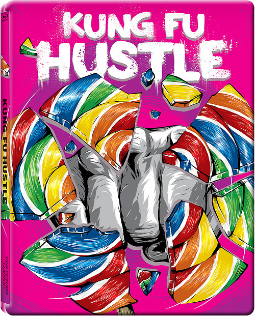 Sony DVD blu-ray Steelcase Movies kung fu hustle Illustrator vector poster key art