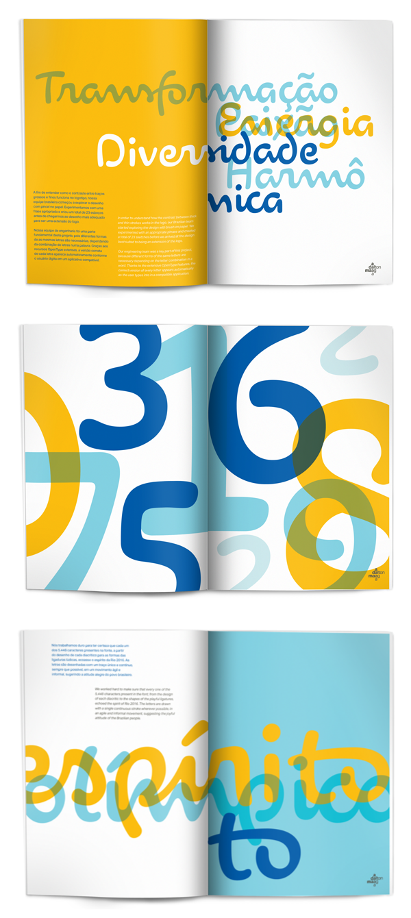 editorial type composition portfolio Brazil blue Cases custom typography display type corporate typography