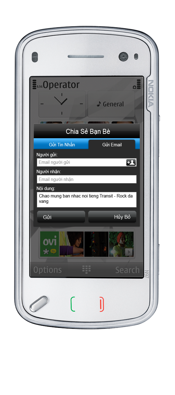 mobile app rsvp design widget