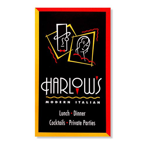 restaurant harlow's logo bar Mystic Design laurel mathe