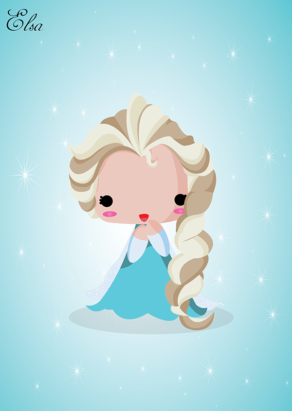 Vector Elsa Frozen on Behance