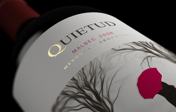 bajolagua   wine wine-art Label 3D montequieto  quietud wine label 3D Wine