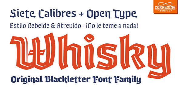 Blackletter textura font gotica Typeface strong broken contemporary family