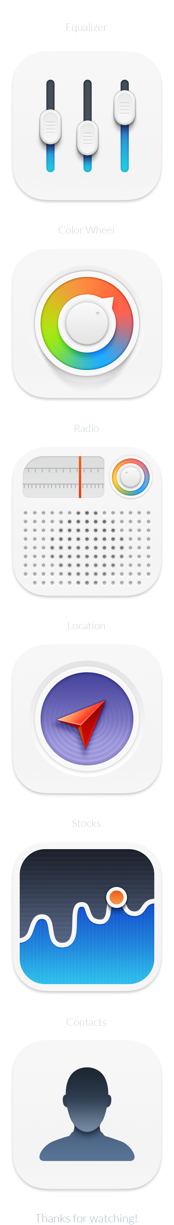 iOS 7 Minimanimal icons replacement