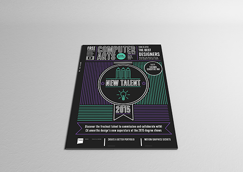 computer arts new talent D&AD Competition print cover design 2D motion design after effects