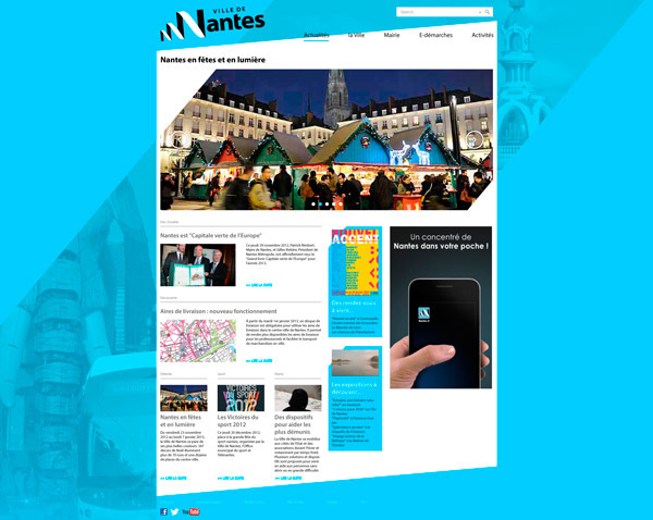 Nantes Webdesign bleu background image webtv