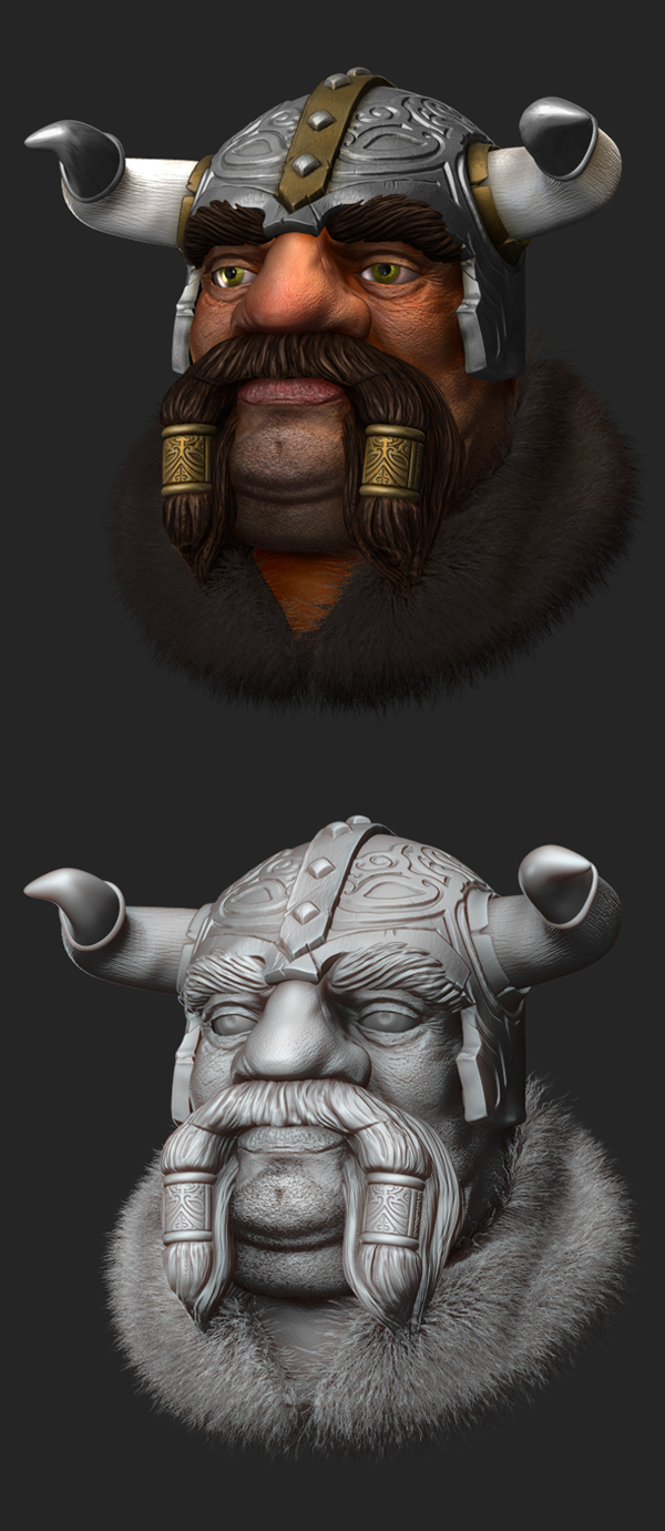 Game characters goblin orc dwarf ogre Rogue Zbrush