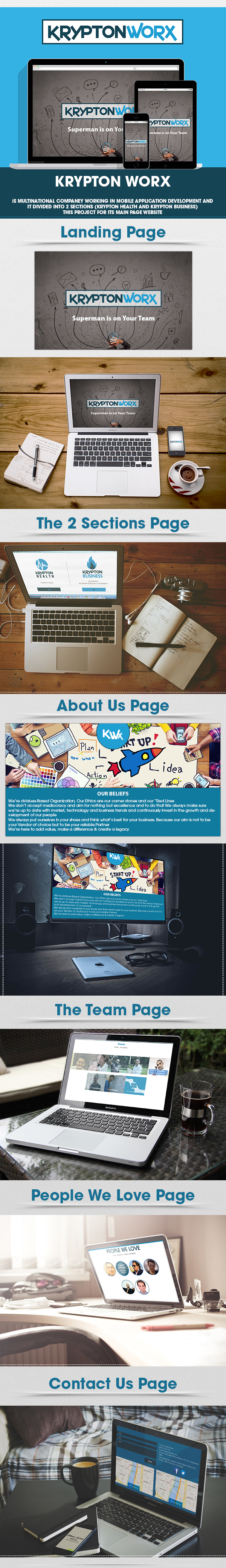Web Website typo UI ux clorful creative blue great inspire