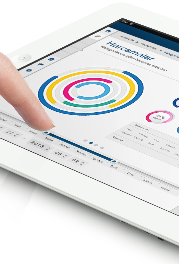 MOBILE BANK app button infographic chart banking