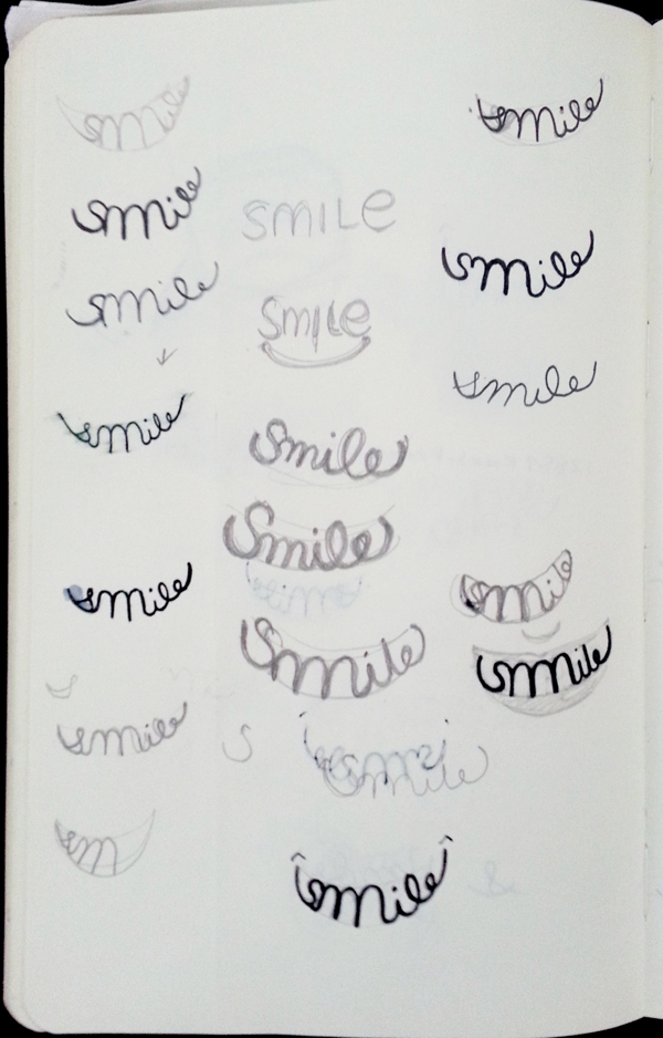 smile lettering