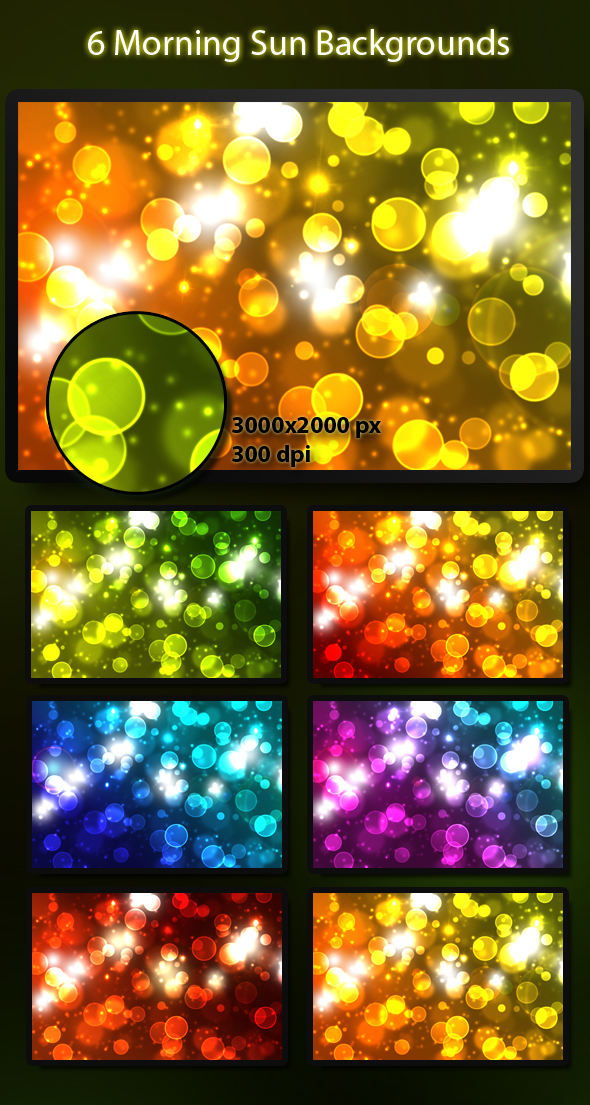 MORNING Sun bokeh backgrounds wallpaper Colourful  bright abstract art photoshop