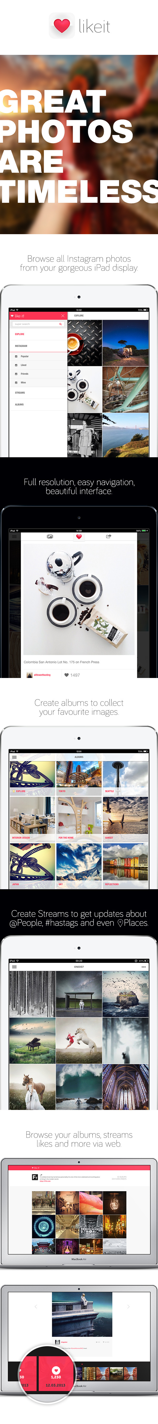 instagram albums photo iPad ios Web app Collection