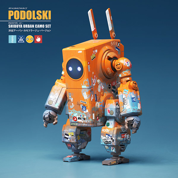 robot is lost | PODOLSKI Prototype ポドルスキのプロトタイプ
