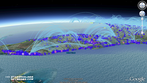 virtual worlds visualization software video google earth bing maps Stakeholder Mapping enterprise diagnostics thom liggett