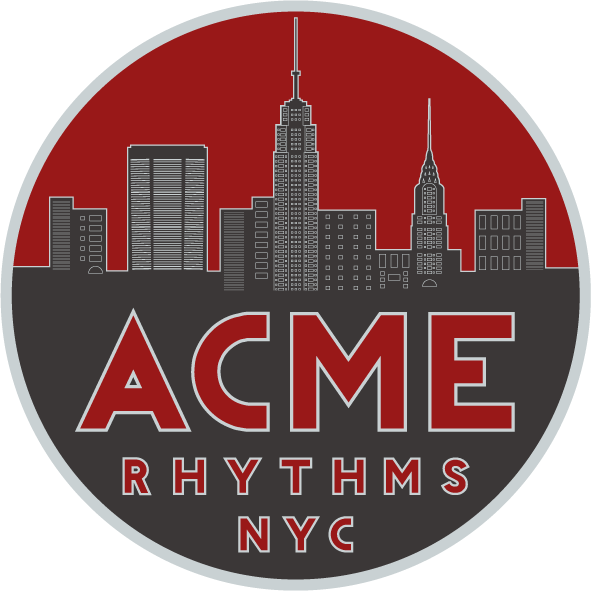 logo drum & bass nyc Acme cityscape