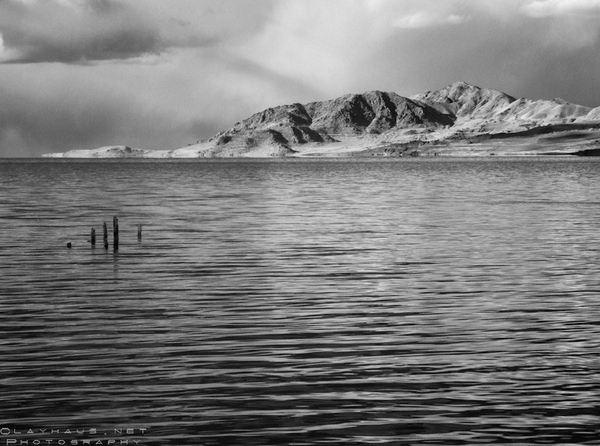 utah infrared IR digital Landscape black & white desert mountains valleys west desert great salt lake