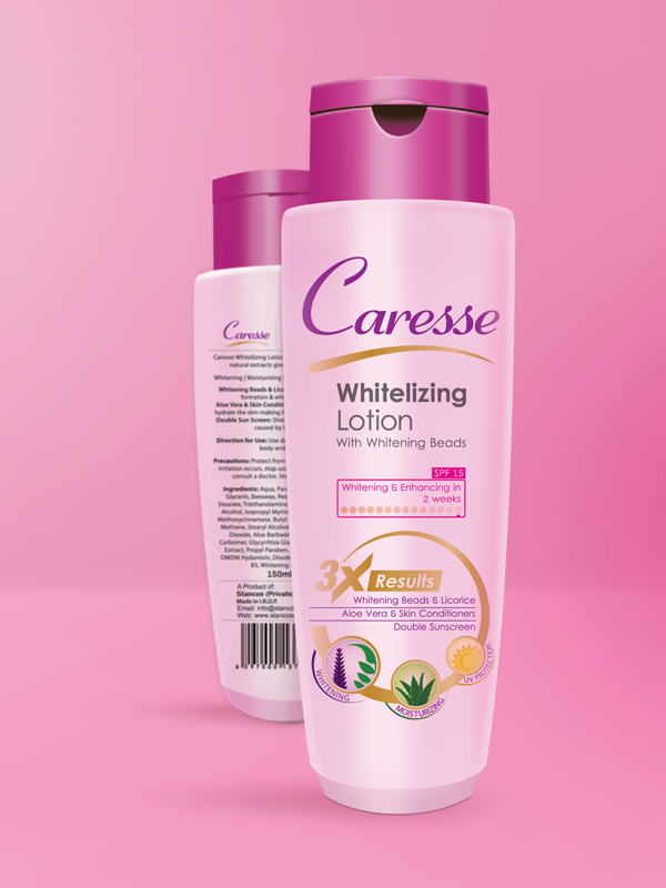 Caresse Lotion Label Design on Behance