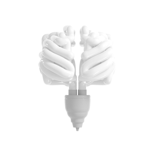 brain editorial artwork CGI CG 3D cinema 4d fortune magazine bulb electricity app