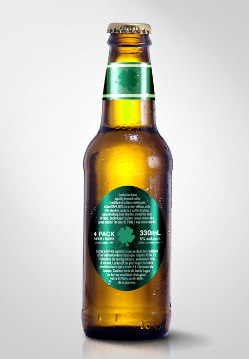 packagedesign luckylager beer bottle bottles liquor alcohol design creative Liquid drink beverage