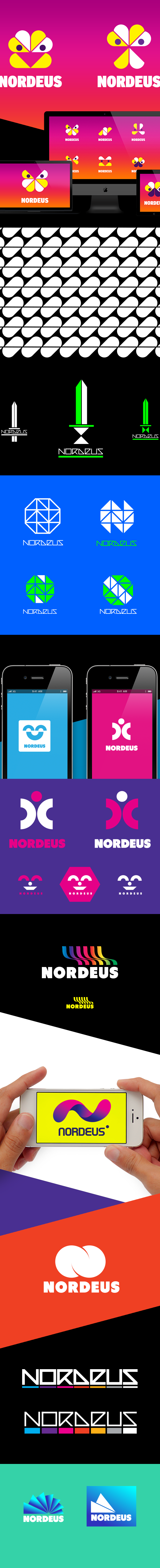logo graphicdesign brand Nordeus Games identity developer modular Logotype Serbia game rejected