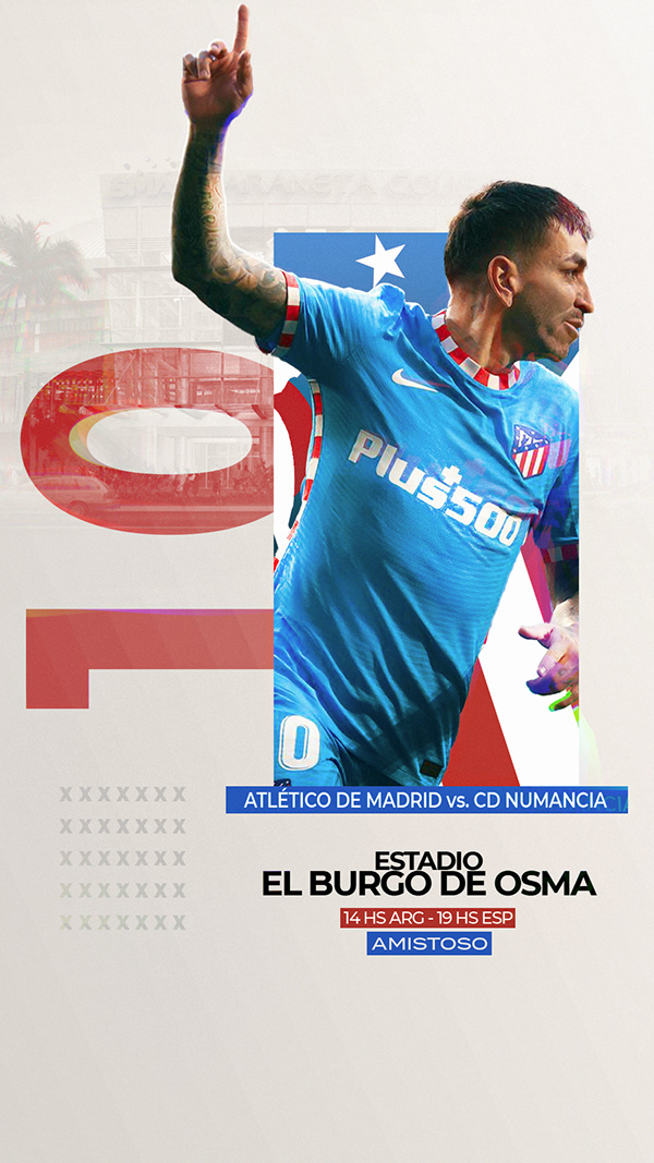 Poster Matchday - Angel correa Atletico de Madrid