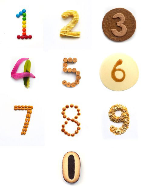 typography   visual design Photography  handcrafted font handcraft handmade jello colorful numbers Unusual materials