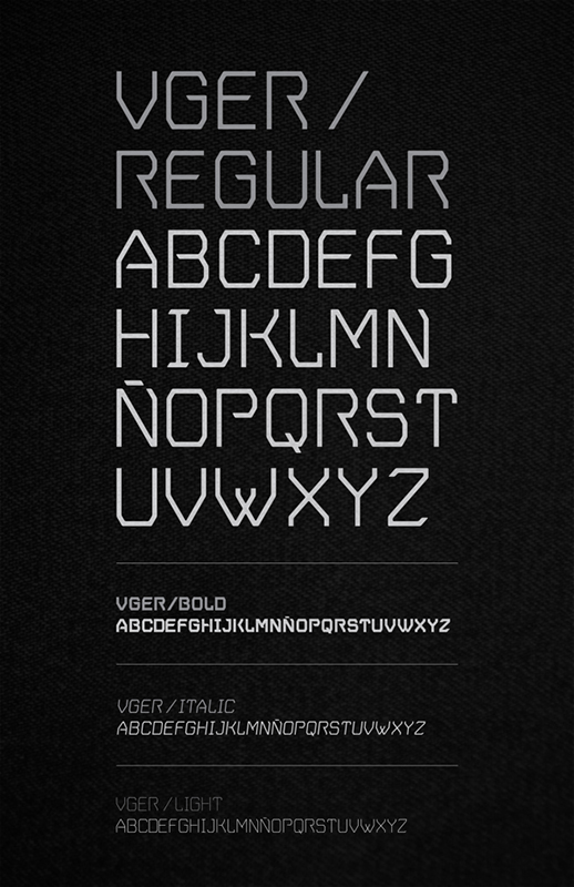 VGER Free font Typeface type typography   logans run silent running SOILENT GREEN  student project