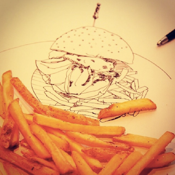 TGI Fridays tgi fridays greece instagram chalk ketchup