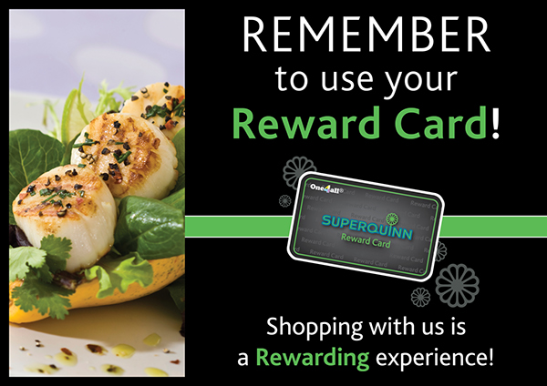 Superquinn Reward Card Supermarket Food  loyalty