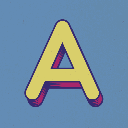 font Typeface 3D pois rain free download Free font type color pop shadow ugo logo engreved