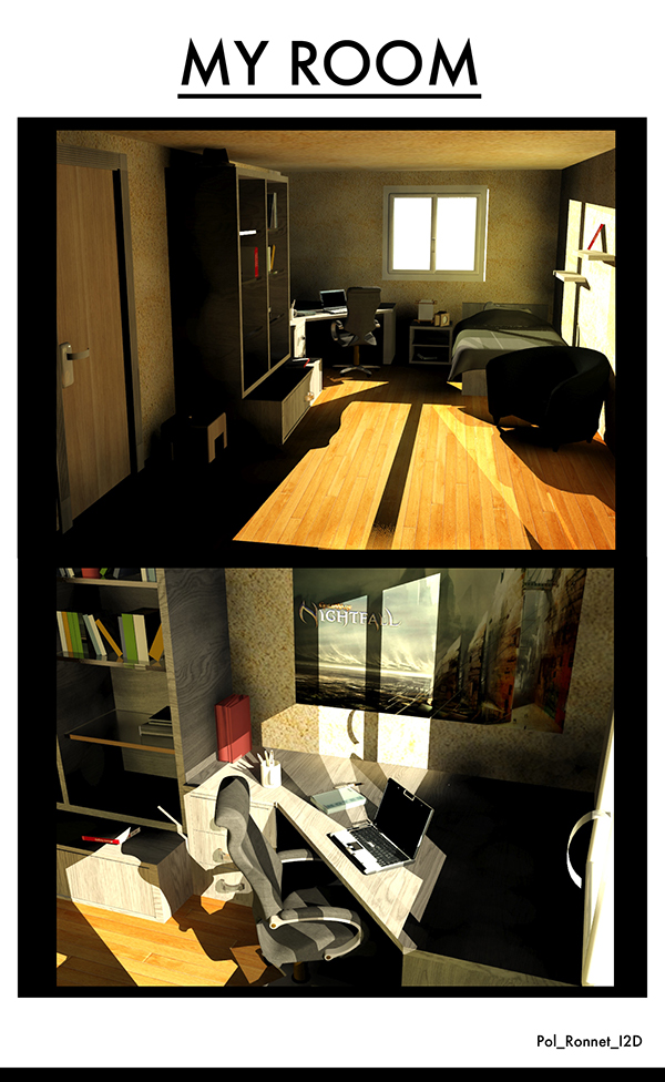 3D 3dsmax chambre room
